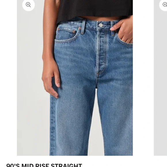 Agolde 90s Mid Rise Straight Jeans 26 - Picture 4 of 10
